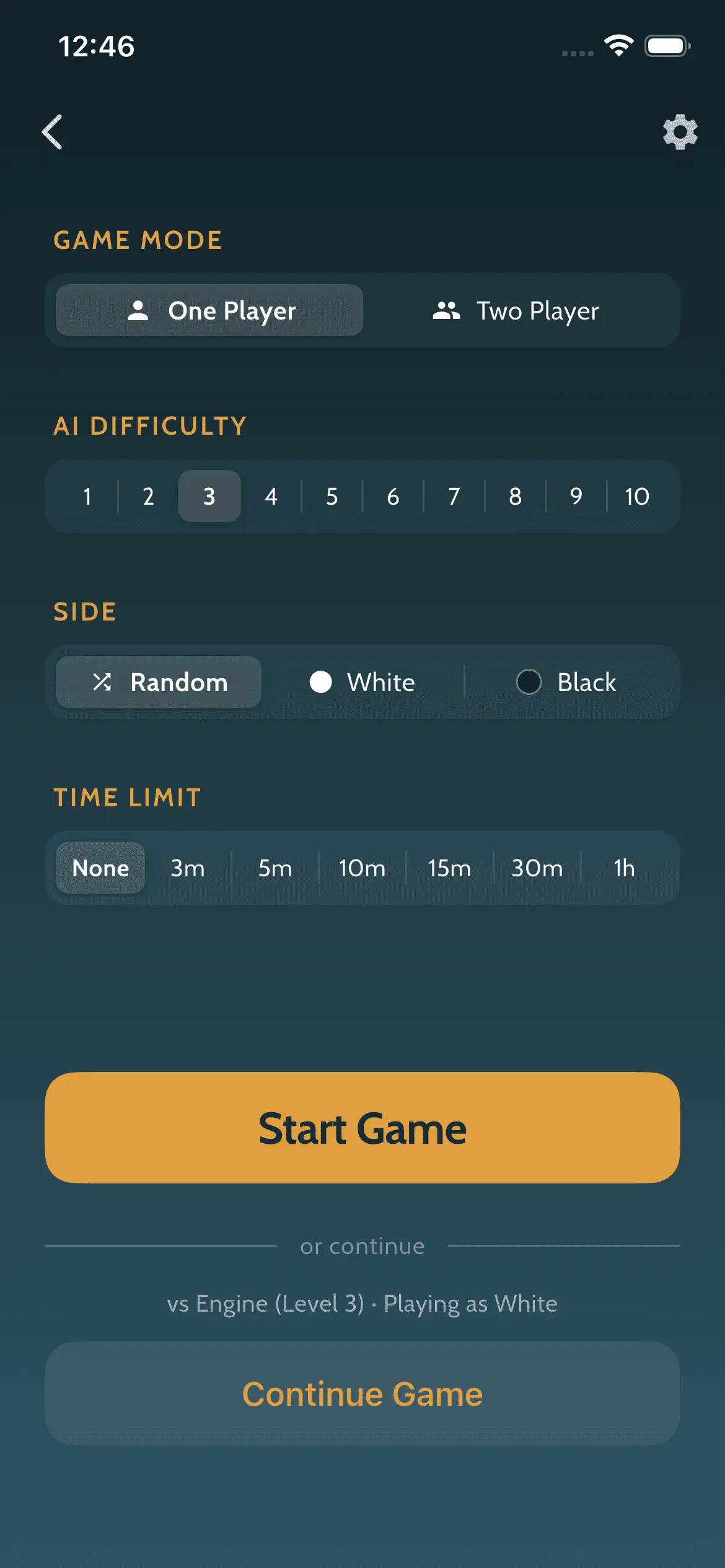 Chess Coach puzzle mode screenshot